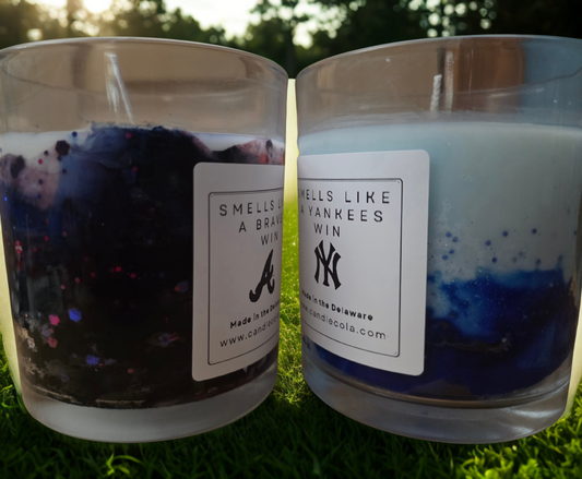 Smells Like A Baseball Win Custom Candle