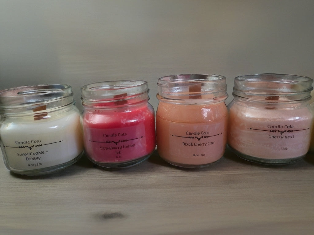 8 oz. Soy Wax Mason Jar Candles
