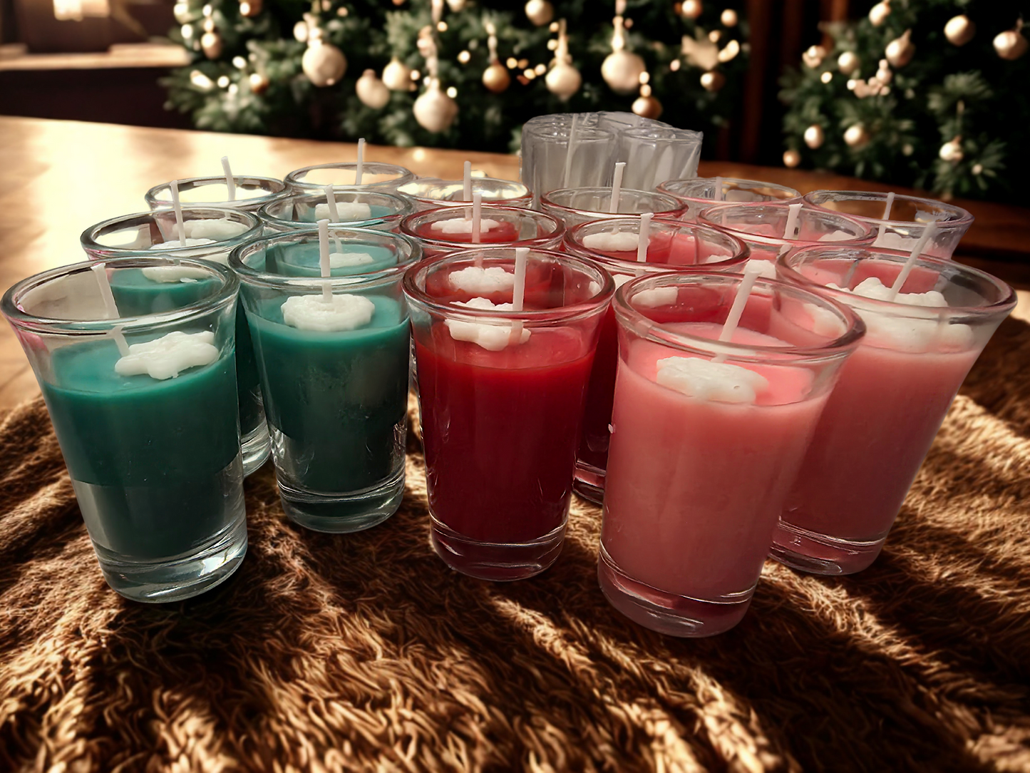 Tiny Toasts Holiday Shot Glass Scented Candles