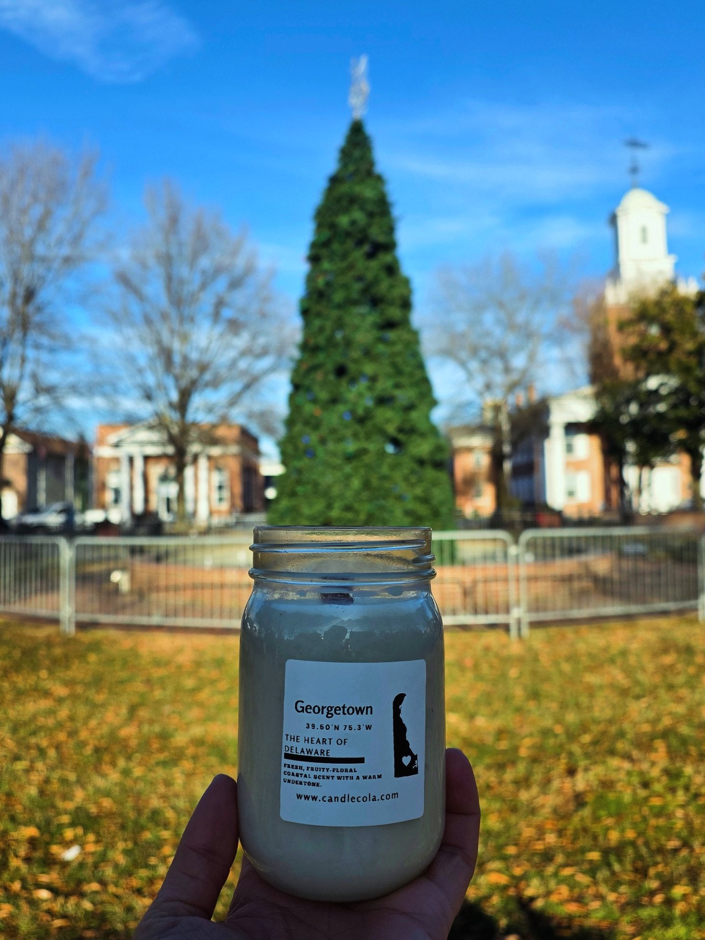 Sussex County Delaware 12 ounce Two Wick Mason Jar Candles