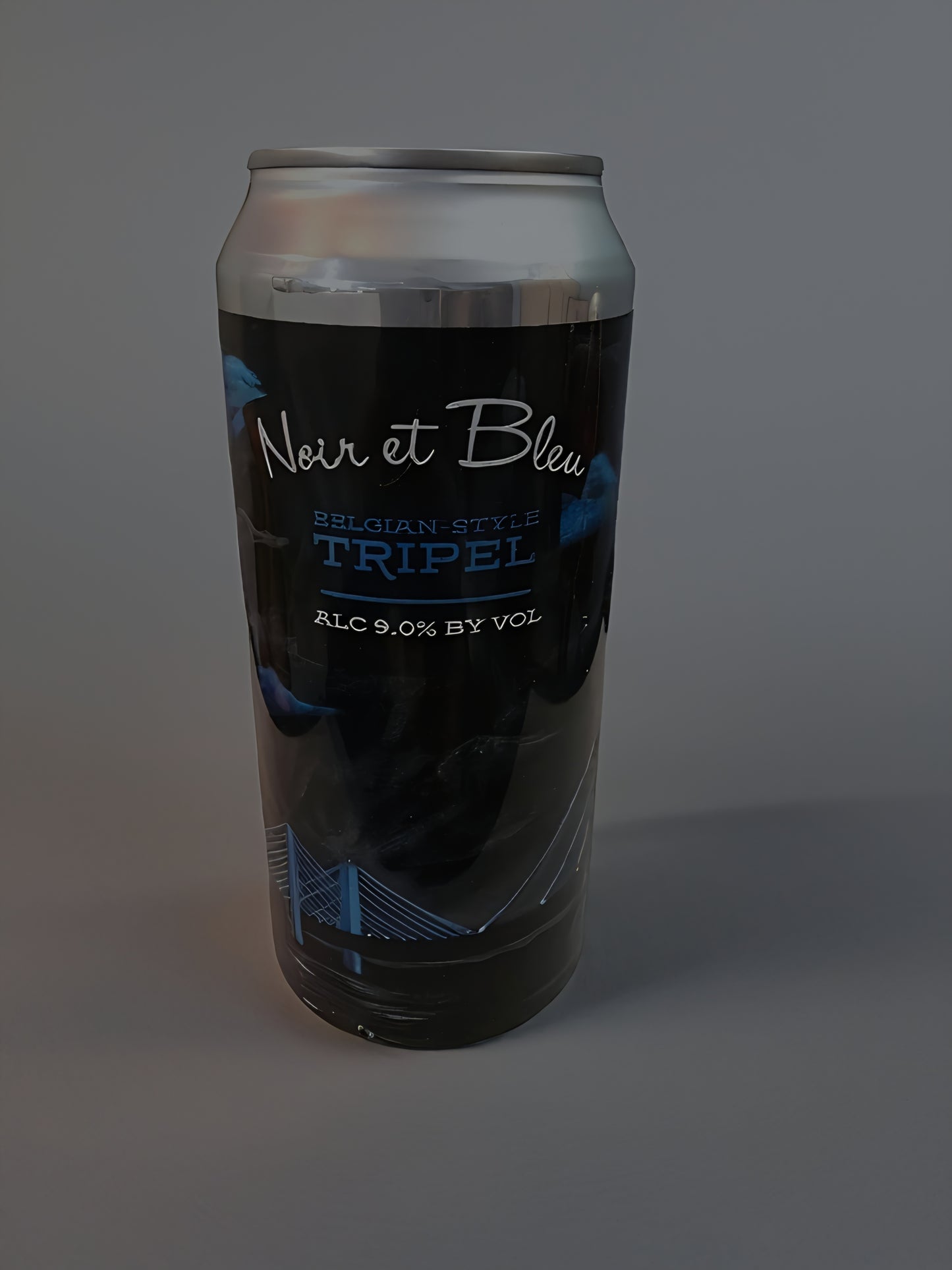 Big Oyster Noir et Bleu Can Candle