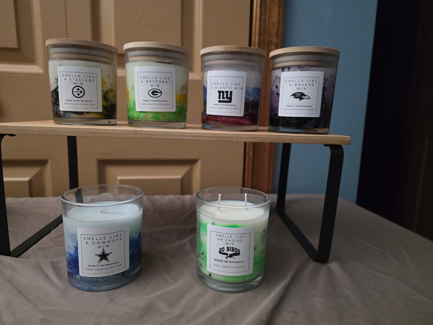Smells Like A Football Win Custom Candle