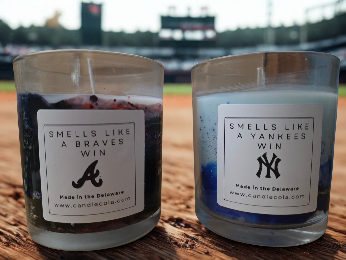 Smells Like A Baseball Win Custom Candle