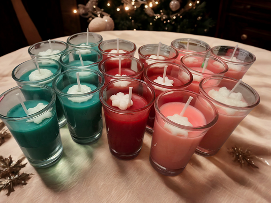 Tiny Toasts Holiday Shot Glass Scented Candles