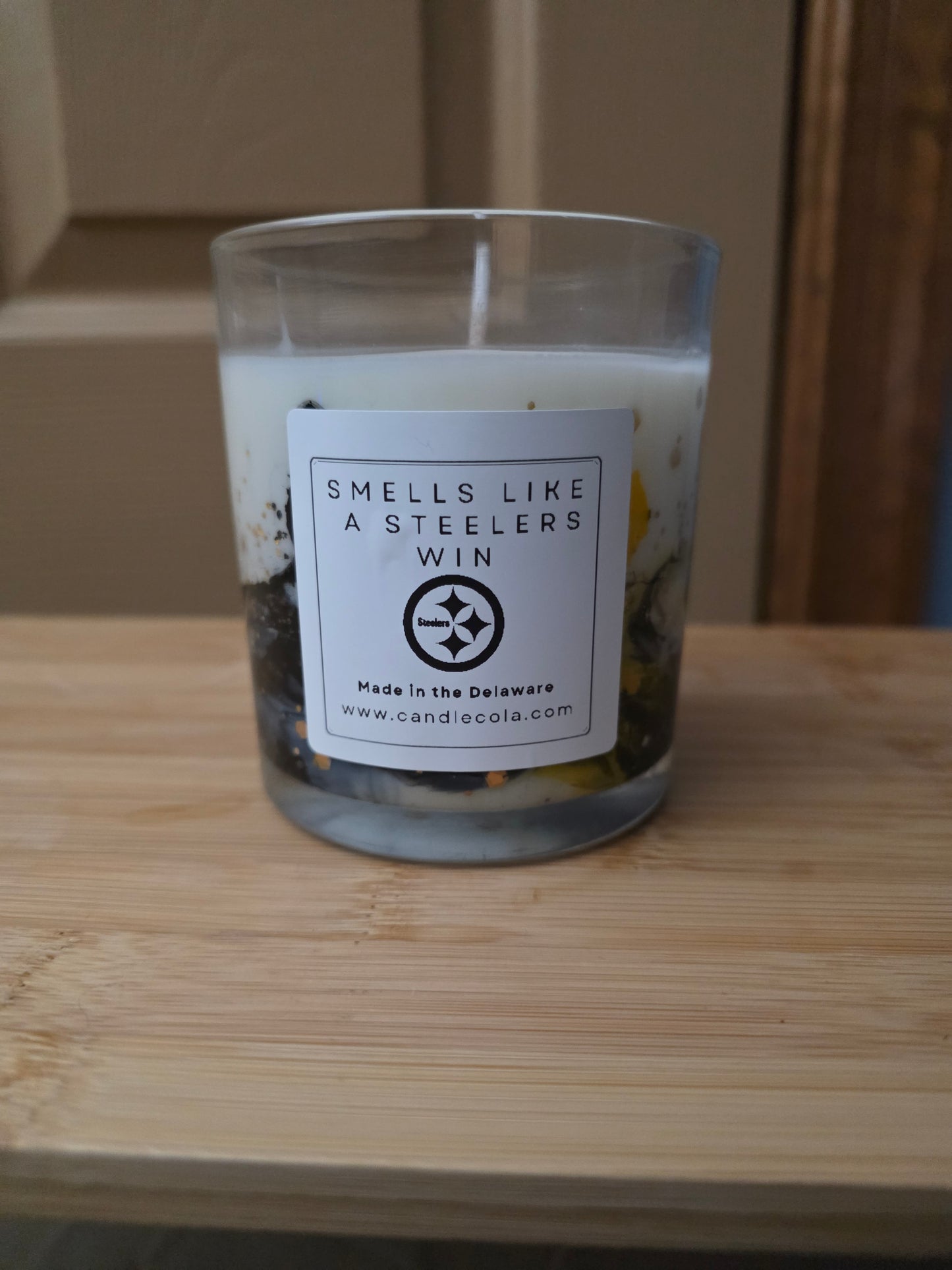 Smells Like A Football Win Custom Candle
