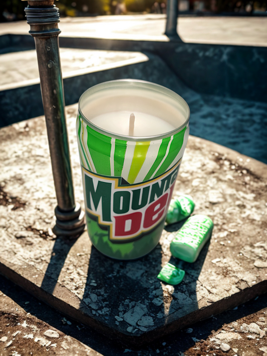 Mini Mountain Dew Can Candle