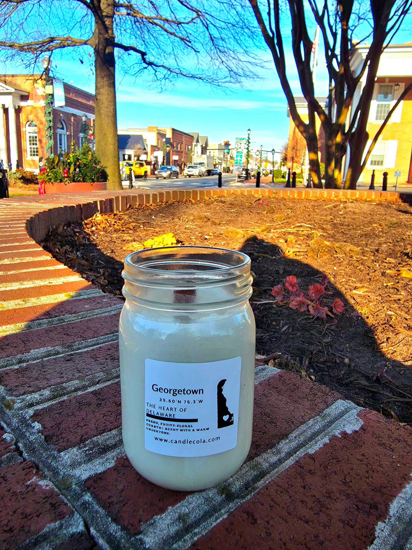 Sussex County Delaware 12 ounce Two Wick Mason Jar Candles
