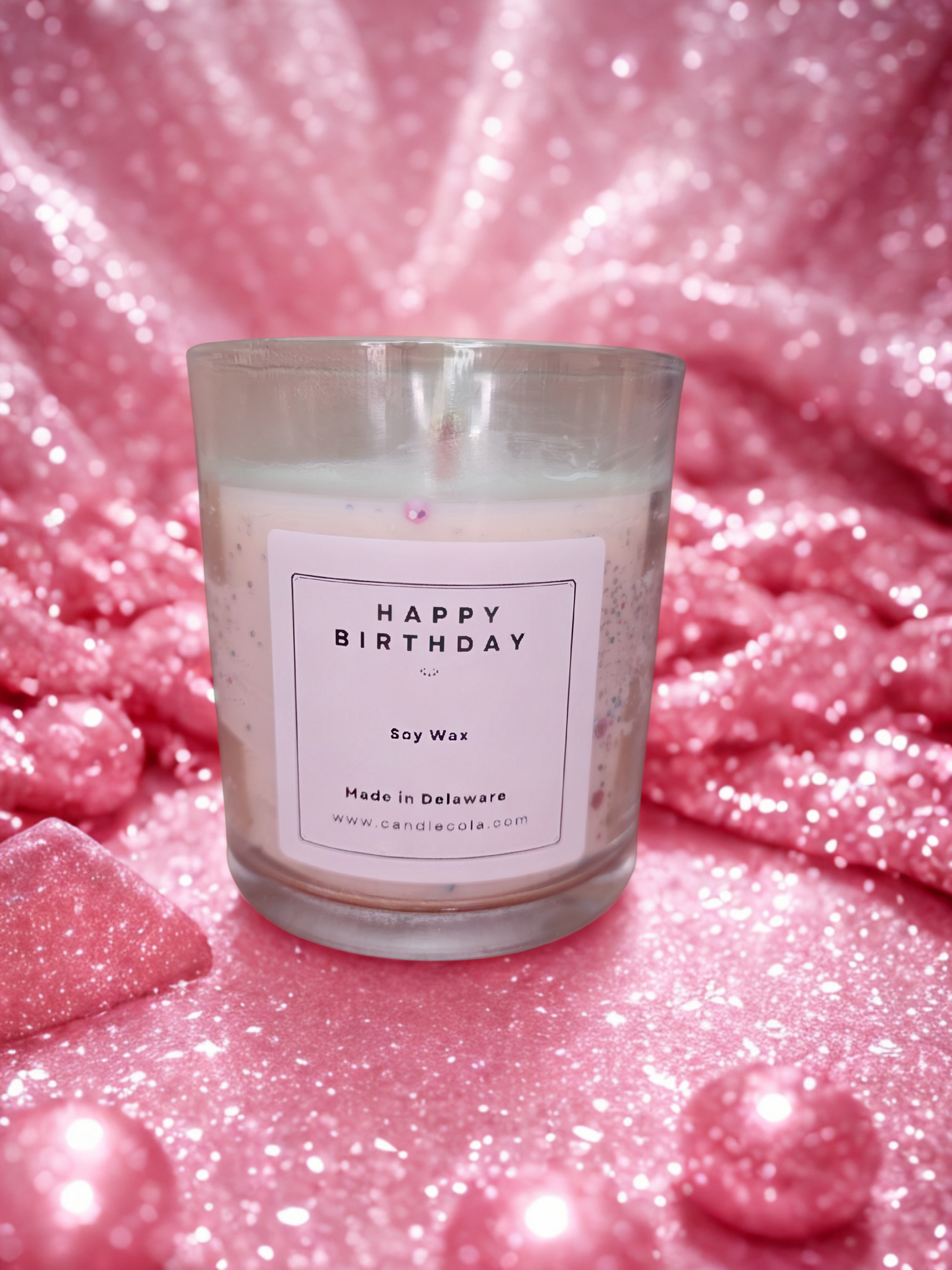 Happy Birthday 10oz Birthday Cake Scented Soy Wax Candle